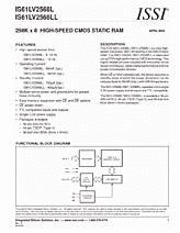 DataSheet IS61LV2568L pdf
